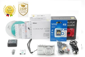 【TOP MINTw/BOX】Nikon COOLPIX S6400 Silver Compact Digital Camera From JAPAN - Picture 1 of 8