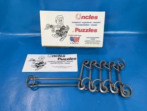 Rare Vintage Uncles Puzzles Ladder Metal Disentanglement Severe Difficulty - Picture 1 of 8