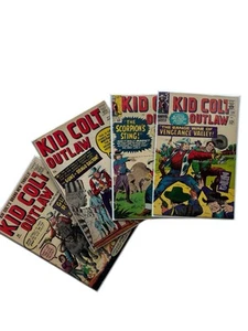 Lote de cómics de la Edad de Plata de Marvel temprana KID COLT OUTLAW: 89, 97, 115, 129 en buen estado+-en muy buen estado - Imagen 1 de 23