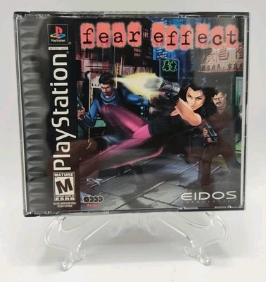 Fear Effect (PS1, 2000) CIB w/ Reg Card + Case Protector VGC Black Label Tested! - Image 1 of 4