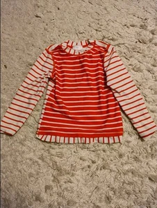 Hanna Andersson Red and White Striped Sweater Top Size 110 (5) - Picture 1 of 4