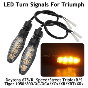 LED Turn Signals For Triumph Daytona 675R/Street Speed Triple S/Tiger 800XC 1050 - Picture 1 of 17