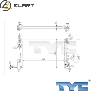 RADIATOR ENGINE COOLING 725-0044-R FOR OPEL CORSA/Hatchback/Van ADAM 1.4L 4cyl - Picture 1 of 8