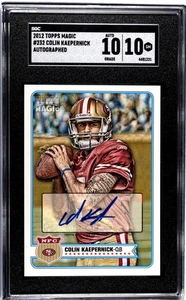 2012 Topps Magic Auto Colin Kaepernick #232 SGC 10 Gem Mint 10 49ers - Picture 1 of 2