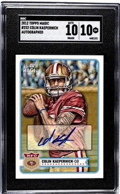 2012 Topps Magic Auto Colin Kaepernick #232 SGC 10 Gem Mint 10 49ers - Image 1 of 2