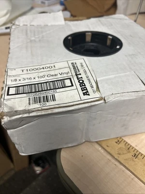 Abbott Rubber T10004001 PVC Tubing, Clear, 1/8 x 3/16 In. x 100 Ft. - Quantity 1 - Image 1 of 2