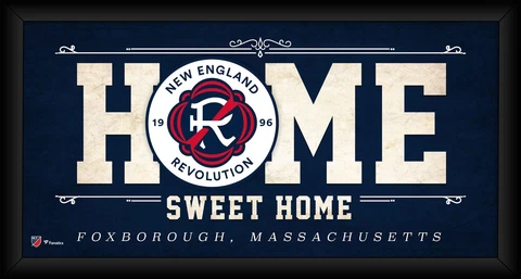 New England Revolution Framed 10x20 Home Sweet Home Collage Cover