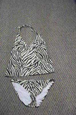 Maiô tankini feminino verde mussimo estampado tamanho grande - Imagem 1 de 2