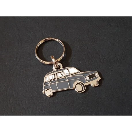 Porte-clés profil Renault 4, R4 TL GTL 4L (gris) - Photo 1/1
