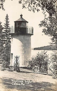 Cartolina fotografica reale Calais ME Whitlock Faro - Foto 1 di 2