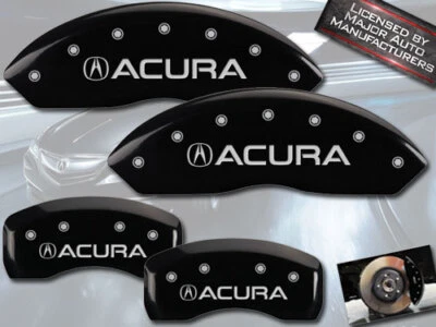 2009-2014 "Acura" TSX Base V6 Front + Rear Black MGP Brake Disc Caliper Covers - Image 1 of 4