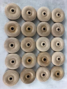 Lot of 20 New TFW2575 2-1/2" x 3/4" Wood Faced Toy Wheel Fits 3/8" - Picture 1 of 5