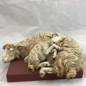 Pecora Sheep Animale Da Presepe Agnello Cortile Scena Campestre - Foto 1 di 12
