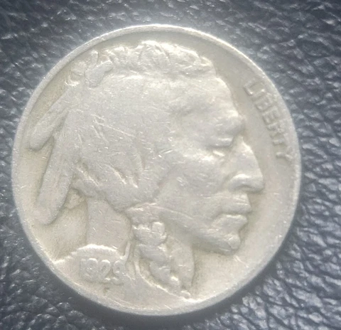 1929 D Buffalo Nickel Fine to Very Fine US Coin 5c Cover