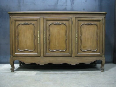 Vtg. Baker Furniture Walnut French Provincial Buffet w/ 4 Drawers; Mint - Image 1 of 4