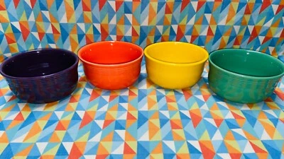 FIESTAWARE NEW mixed bright color set 4 FIESTA WARE GUSTO BOWLS 28 oz free shipping