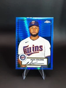 2021 Topps Chrome Platinum Anniversary Alex Colome Blue Prism #445 - Picture 1 of 2