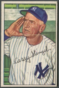 1952 Bowman Casey Stengel New York Yankees #217 EX - Picture 1 of 4