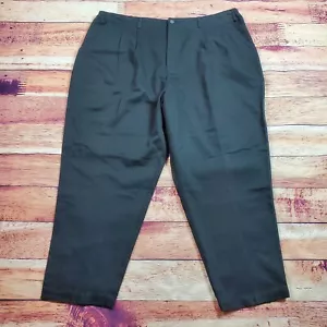 Lee Casual Pants Women's Plus Size 26W Petite Solid Black Pockets Career - Picture 1 of 9