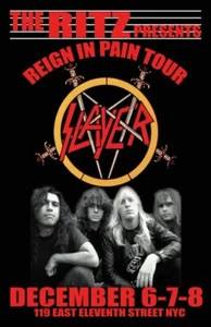 Slayer 1976 The Ritz NYC Concert Poster 11 X 17 Framed - Picture 1 of 2