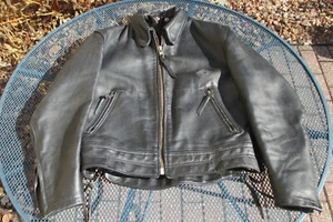 Al's Leather Motorcycle Jacket like Cal Leather - 44L/L - Picture 1 of 9