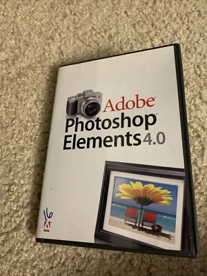 ADOBE PHOTOSHOP ELEMENTS 4.0 for PC Win XP See Pics - Image 1 of 3