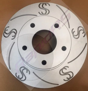 HOLDEN COMMODORE VT VX VU VY VZ SLOTTED DISC BRAKE ROTORS SS PERFORMANCE FRONT  - Picture 1 of 3