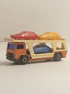 Vintage Matchbox Lesney No.11 Car Transporter 1976 Orange 1:64 - Picture 1 of 4