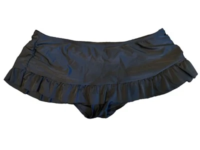 SO Juniors Black Bikini Skirtini Ruffle Bottom Bathing Suit Size XL NWT $32 - Изображение 1 из 4