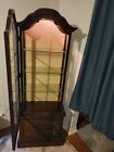Beautiful Vintage Top Lighted Curio. Local Pickup Only. MEASURES 67x24x10 