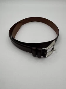 Allen Edmonds Dress Belt Men's 38 Brown Calfskin Leather Adjustable Strap #39507 - Picture 1 of 11