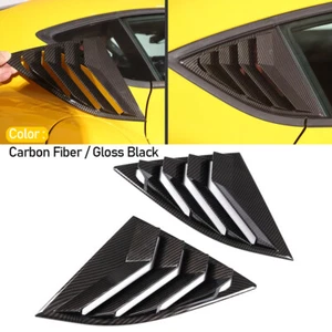 Black/Carbon Rear Window Louver Cover Trims For 2019-2025 Toyota Supra A90 A91 - Bild 1 von 17