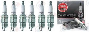 NGK "V-POWER" Spark Plugs (Set of 6) for 1987-1996 Ford F-150 4.9L L6 - Picture 1 of 1