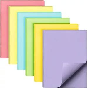 6 Pads Sticky Notes 1.5x 2 60 Sheets/Pad Pastel Color Small Post It Notes - Bulk - Picture 1 of 8