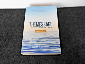 The Message: The Bible in Contemporary Language by Eugene H Peterson Large Print - Picture 1 of 9