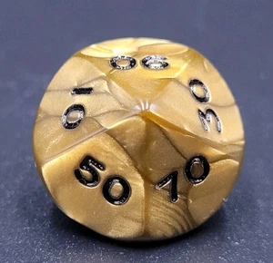 Koplow D10 Olympic Gold Die Gaming Hobby Strategy - Picture 1 of 5