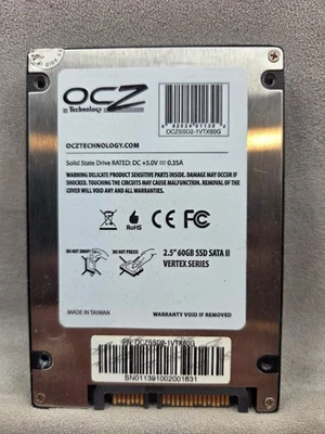 60 GB 2.5 Vertex 2 Series SSD SATA Hard Drive OCZ OCZSSD2-2VTXE60G  - Image 1 of 2