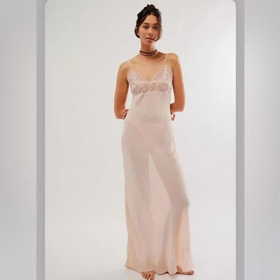 Макси-слип Free People Pink Midnight Magic размер большой - Изображение 1 из 4