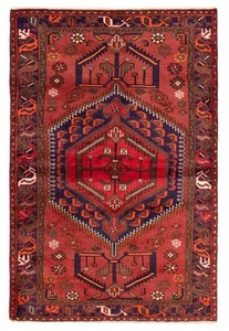 Traditional Vintage Hand-Knotted Carpet 4'6" x 6'8" Wool Area Rug - Picture 1 of 9