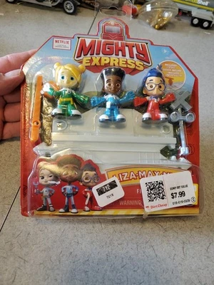 MIGHTY EXPRESS Figuras LIZA MAX NICO Netflix PACK DE 3 FIGURAS Nuevo y Sellado Foto 1 de 4