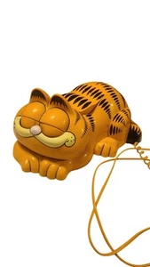 Telefono fisso vintage Tyco Garfield gatto cartone animato, occhi aperti e chiusi - Foto 1 di 5