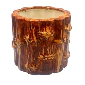 Vintage Handarbeit Keramik Blumentopf Tropfglasur signiert von Peggy Waster  - Bild 1 von 7