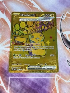 Pokemon Holo Arte Completo Oro Pikachu EX 179/131 Evoluciones Prismáticas Casi Nuevo/Muy Nuevo - Imagen 1 de 7
