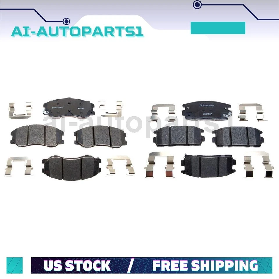 Kit de pastillas de freno delanteras traseras para Chevrolet Equinox 2007 2008 2009 Foto 1 de 4