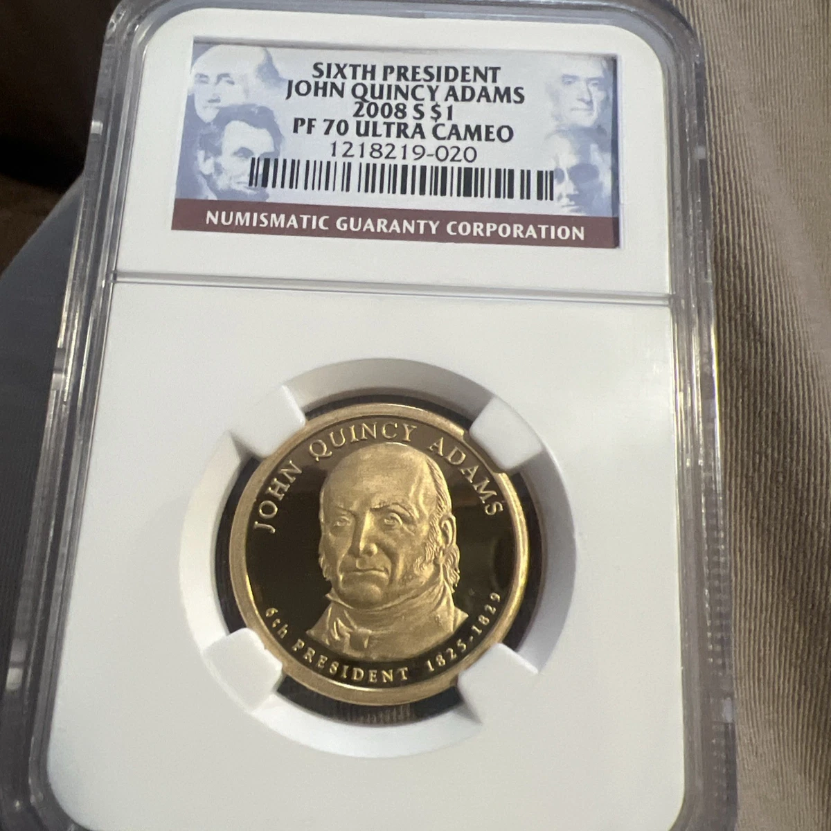 ⑥【ゴールデンダラー】新品未開封 第六代ジョン•クィンシー•アダムズ大統領 John Adams Coin for sale | eBay