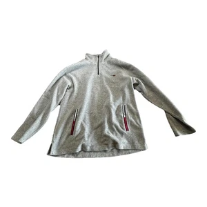 Tommy Hilfiger Tommy Jeans Herren Grau Fleece Quarter Zip Pullover Sweatshirt M - Bild 1 von 6