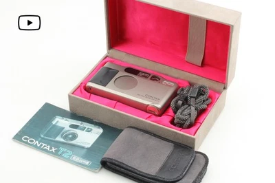 [MINT in Box] Contax T2 Titan Silver 35mm Point & Shoot Film Camera From JAPAN - Image 1 of 4