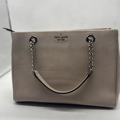 Kate Spade Jordyn Medium Chain Handle Tote Leather Shoulder Bag In Pink - Image 1 of 4