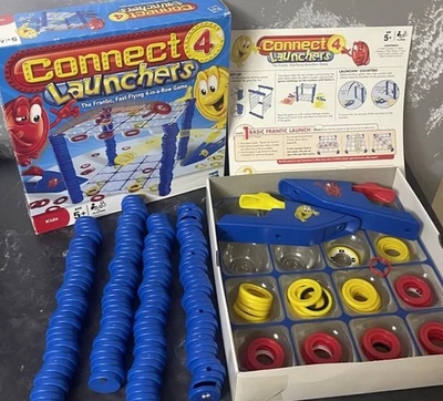 Connect 4 Launchers Game 2011 By Hasbro Complete & Good Condition - Image 1 of 4