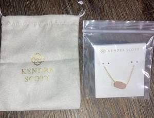 Kendra Scott Elisa Pendant Necklace for Women, 14k Gold-Plated with Rose Quartz - Picture 1 of 3